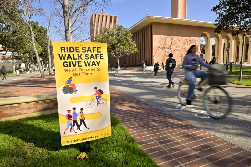 USC pedestrian safety campaign: We all deserve to get there
